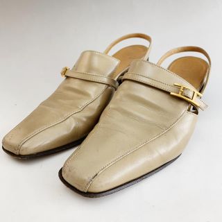 エルメス(Hermes)のHermes エルメス サンダル ミュール H 37.5 ベージュ(サンダル)