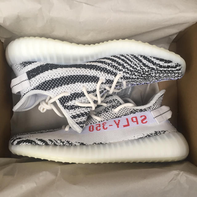 adidas(アディダス)の27.5 ADIDAS YEEZY BOOST 350 V2 ZEBRA ゼブラ メンズの靴/シューズ(スニーカー)の商品写真