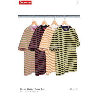 シュプリーム(Supreme)のsupreme ストライプテリーtシャツ ちーちゃん様専用(Tシャツ/カットソー(半袖/袖なし))