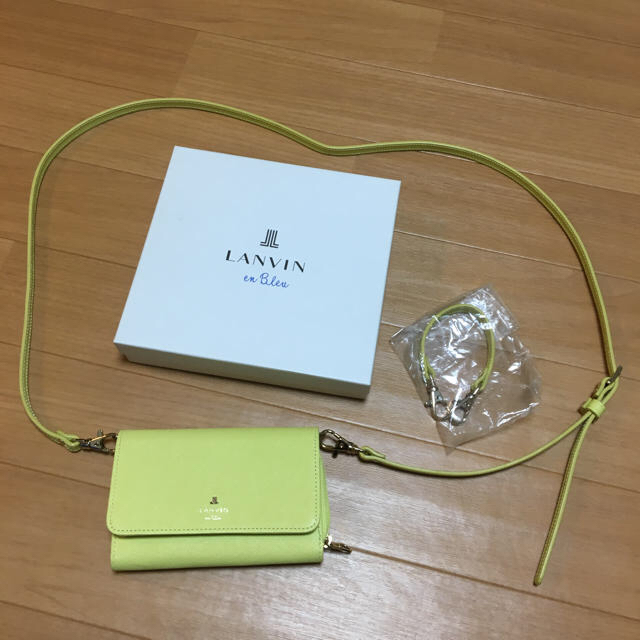 LANVIN en Bleu(ランバンオンブルー)のLANVIN レザーウォレットバッグ レディースのファッション小物(財布)の商品写真