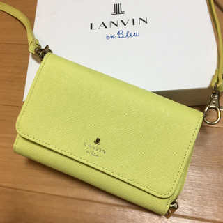 ランバンオンブルー(LANVIN en Bleu)のLANVIN レザーウォレットバッグ(財布)
