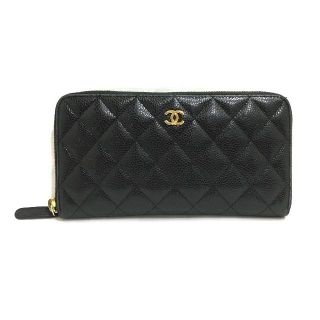 シャネル(CHANEL)のCHANEL/シャネル☆マトラッセ キャビアスキン ラウンドファスナー☆長財布(財布)