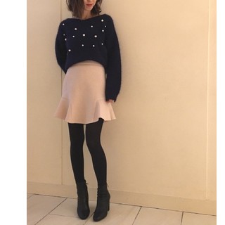 ジルスチュアート(JILLSTUART)の♡美品♡シャノンミニスカートホワイト♡(ミニスカート)