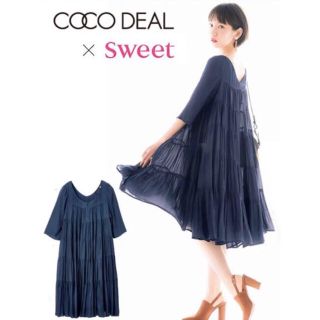 ココディール(COCO DEAL)のセール　COCODEAL  SWEETコラボ ティアードワンピース(ロングワンピース/マキシワンピース)