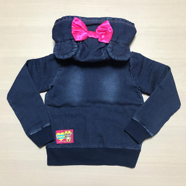 EARTHMAGIC(アースマジック)のアースマジック♡くま耳マフィパーカー♡120 キッズ/ベビー/マタニティのキッズ服女の子用(90cm~)(ジャケット/上着)の商品写真