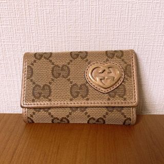 グッチ(Gucci)のGUCCI☆正規品 キーケース GG ピンク(キーケース)