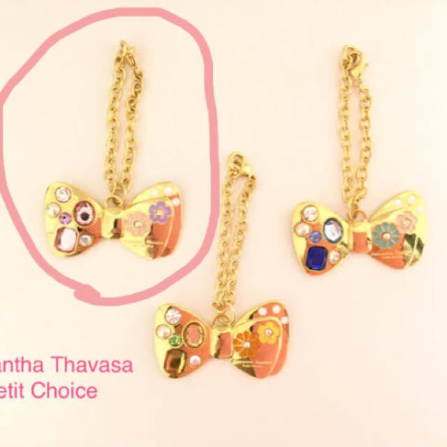 Samantha Thavasa Petit Choice(サマンサタバサプチチョイス)のリボンバッグチャーム レディースのアクセサリー(チャーム)の商品写真