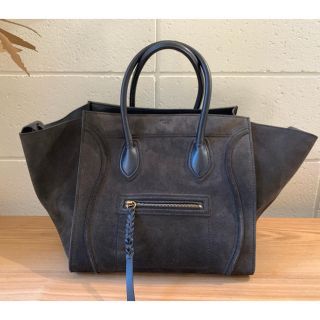 セリーヌ(celine)のお値下げ‼︎セリーヌ CELINE ラゲージ ファントム スエード ネイビー(ハンドバッグ)