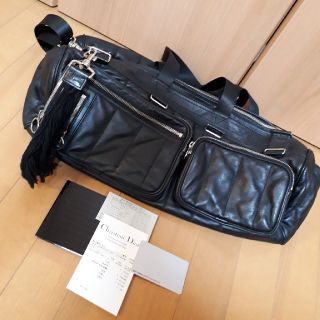 ディオールオム(DIOR HOMME)の送料無料‼️diorhomme‼️ダッフルバッグ‼️ブラック‼️美品‼️(ボストンバッグ)