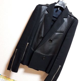 ディオールオム(DIOR HOMME)の送料無料‼️diorhomme‼️ラムレザーブルゾン‼️42‼️美品‼️(ブルゾン)