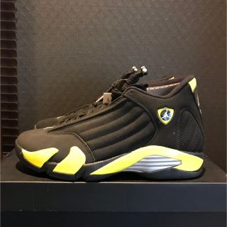 ナイキ(NIKE)のNIKE AIR JORDAN 14 RETRO BLACK/YELLOW (スニーカー)