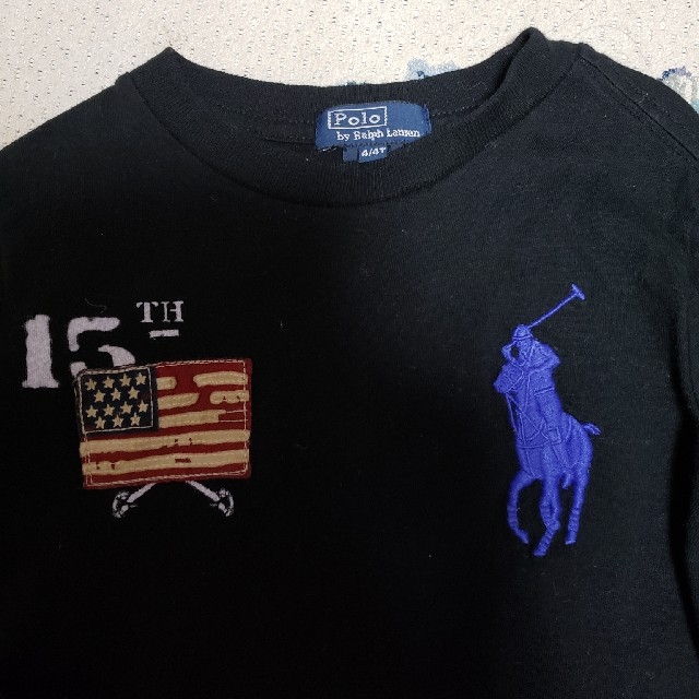 POLO RALPH LAUREN(ポロラルフローレン)の美品ラルフローレン　長袖Tシャツ　110センチ キッズ/ベビー/マタニティのキッズ服男の子用(90cm~)(Tシャツ/カットソー)の商品写真