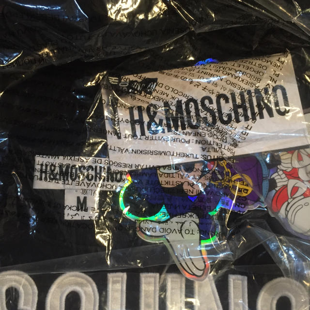 MOSCHINO(モスキーノ)のH&M MOSCHINO アップリケスウェットシャツ Mサイズ メンズのトップス(スウェット)の商品写真