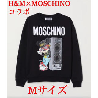 モスキーノ(MOSCHINO)のH&M MOSCHINO アップリケスウェットシャツ Mサイズ(スウェット)