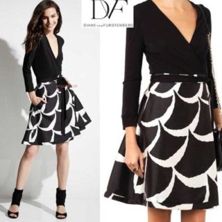 ダイアンフォンファステンバーグ(DIANE von FURSTENBERG)の＊取引中＊ DVF  ラップワンピ ドッキングワンピ 4(ひざ丈ワンピース)