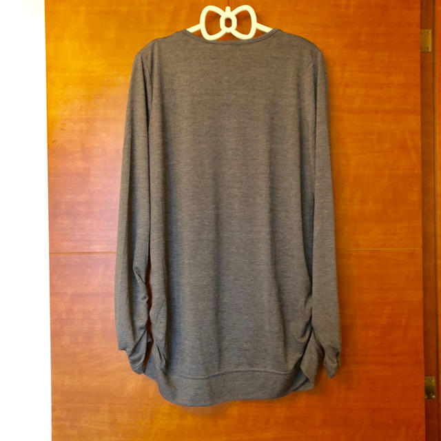 指穴付き長袖プルオーバー レディースのトップス(Tシャツ(長袖/七分))の商品写真