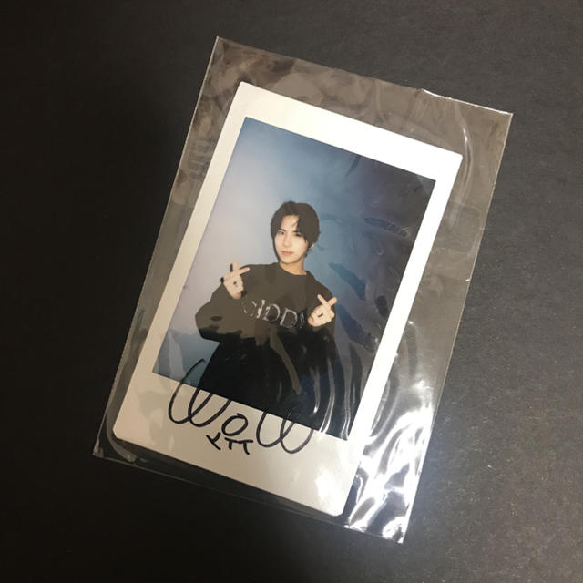 白 フリル付 A.C.E ワウ WOW 直筆サイン入り ポラロイド calling