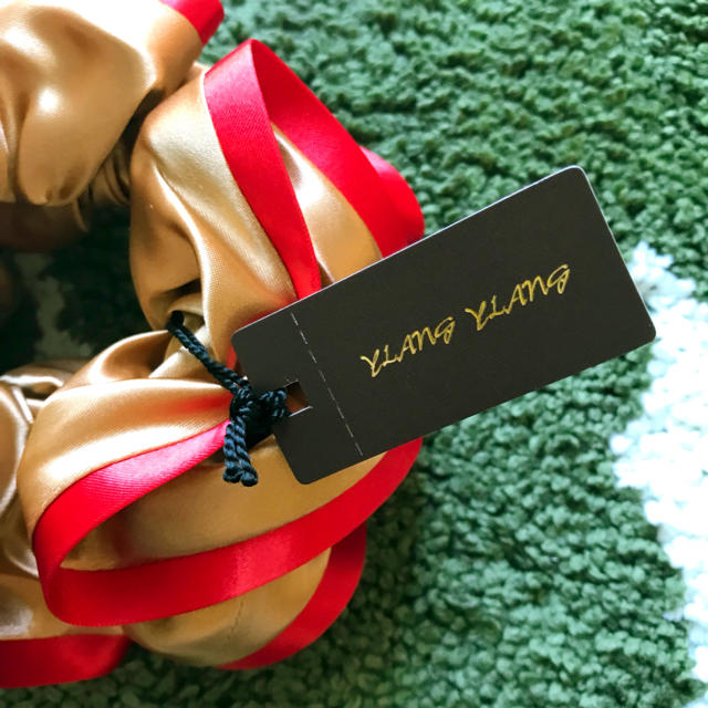 YLANG YLANG(イランイラン)の新品★イランイラン  ドレスアップシュシュ ★ピンク×ラベンダー レディースのヘアアクセサリー(ヘアゴム/シュシュ)の商品写真