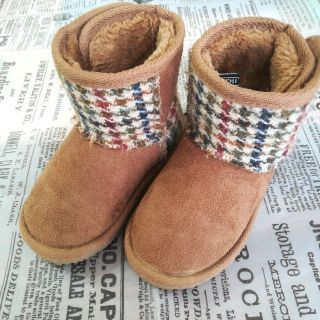 しまむら×HarrisTweed
ムートンブーツ　14㎝(ブーツ)