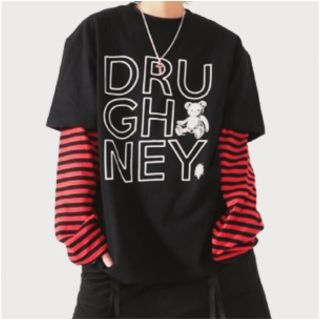 ファンキーフルーツ(FUNKY FRUIT)の[Drug Honey]ロゴ×スケルトンテディプリントTシャツ(Tシャツ(半袖/袖なし))