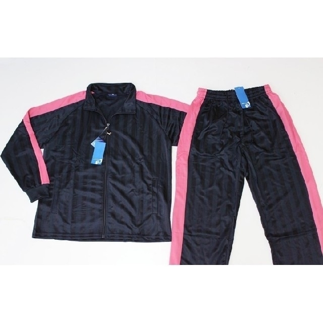 新品★adidas社創設者 アディダスラー ジャージ 上下セット 紺桃LL