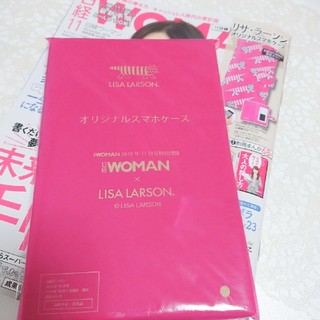 リサラーソン(Lisa Larson)のリサ・ラーソン スマホケース (※雑誌はつきません) 日経WOMAN 11月号 (モバイルケース/カバー)