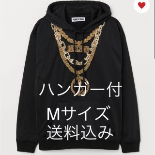 モスキーノ(MOSCHINO)のH&M MOSCHINO デザインフーデッドトップス  パーカー(パーカー)