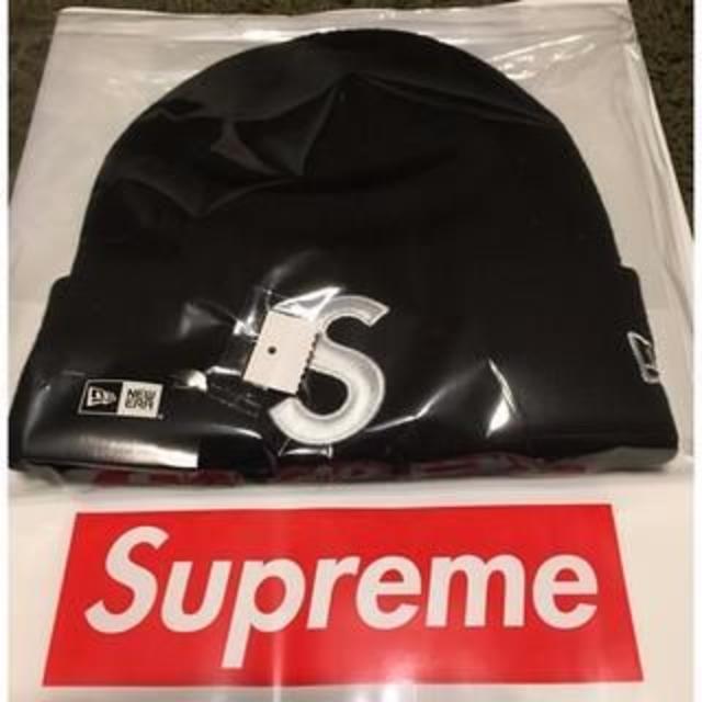 送料込 Supreme New Era S Logo Beanie 黒