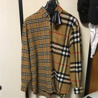 バーバリー(BURBERRY)のgosha rubchinskiy×burberryウールチェックシャツ(シャツ)