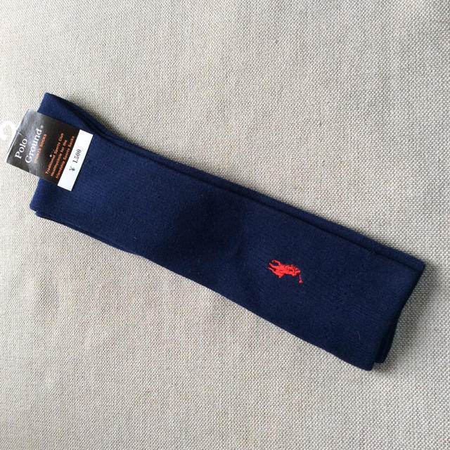 POLO RALPH LAUREN(ポロラルフローレン)のハイソックス 紺色 ポロ レディースのレッグウェア(ソックス)の商品写真