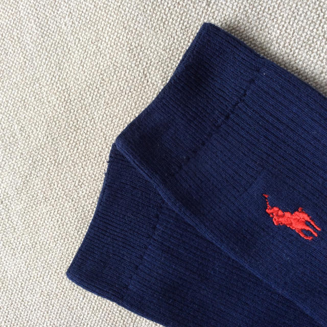 POLO RALPH LAUREN(ポロラルフローレン)のハイソックス 紺色 ポロ レディースのレッグウェア(ソックス)の商品写真