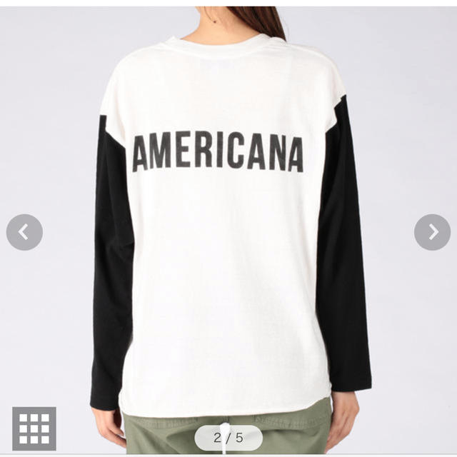 AMERICANA(アメリカーナ)のamericana 完売ラグランロンT レディースのトップス(Tシャツ(長袖/七分))の商品写真