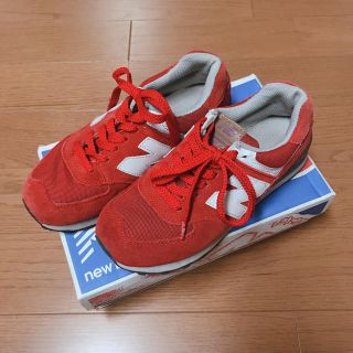 ニューバランス(New Balance)のNew Balance B WL574YRD レッド(スニーカー)