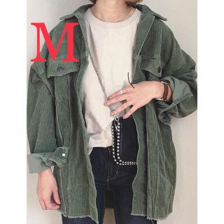 ザラ(ZARA)のZARA コーデュロイジャケット カーキ M(ミリタリージャケット)