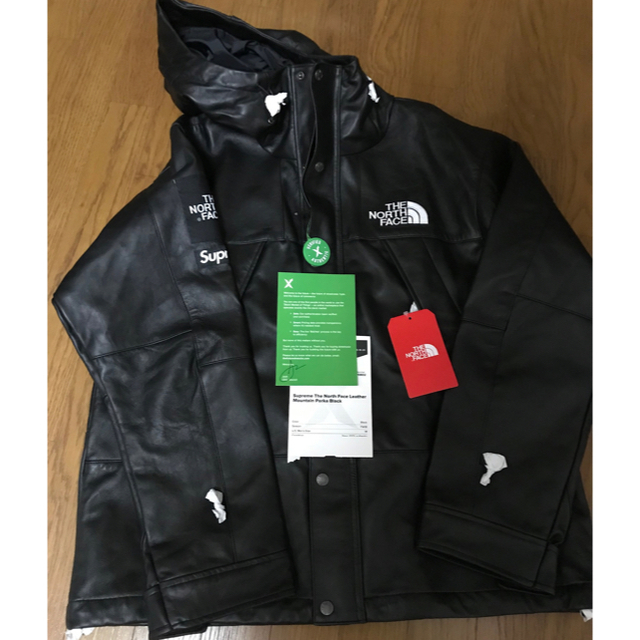 マウンテンパーカーsupreme×the north face  Leather  sizeM