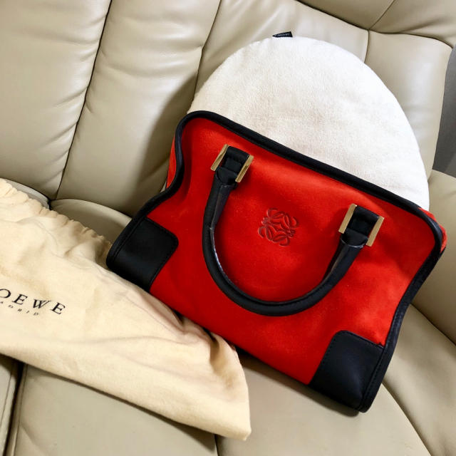 LOEWE - 美品 LOEWE ロエベ♡アマソナ スウェード ハンドバッグの通販 by S's shop｜ロエベならラクマ