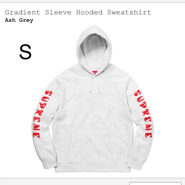 【S】Gradient Sleeve Hooded Sweatshirt