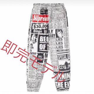 シュプリーム(Supreme)の送料込み)Supreme Newsprint Skate Pant White (その他)