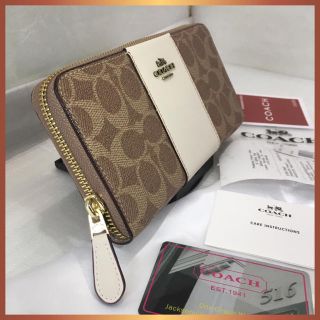 コーチ(COACH)の■COACH 長財布 F31546 新作カラーブロック ブラス/タンチョーク新品(財布)