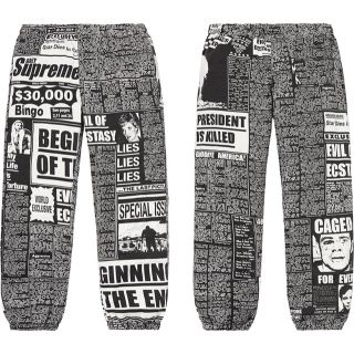 シュプリーム(Supreme)のsupreme newsprint skate pants M(その他)