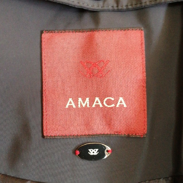 AMACA(アマカ)のフード付きミディアムコート レディースのジャケット/アウター(ダウンコート)の商品写真