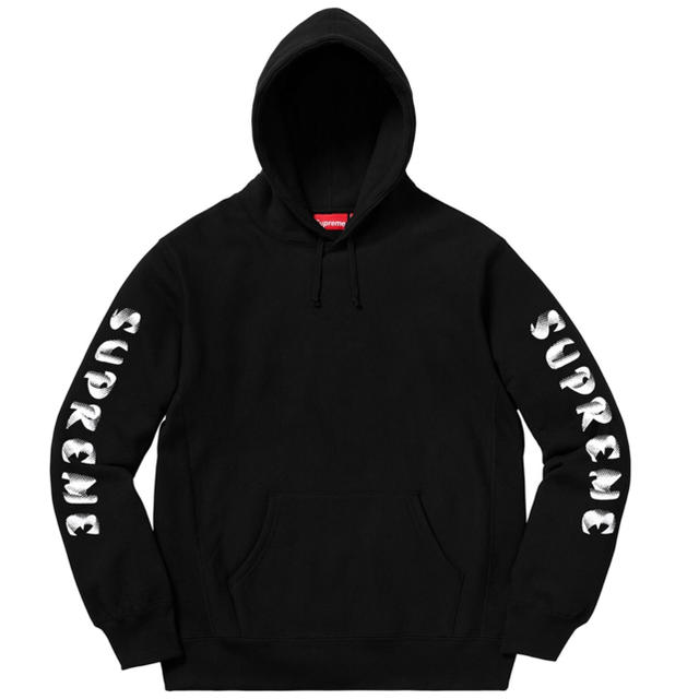 supreme 袖ロゴ パーカー