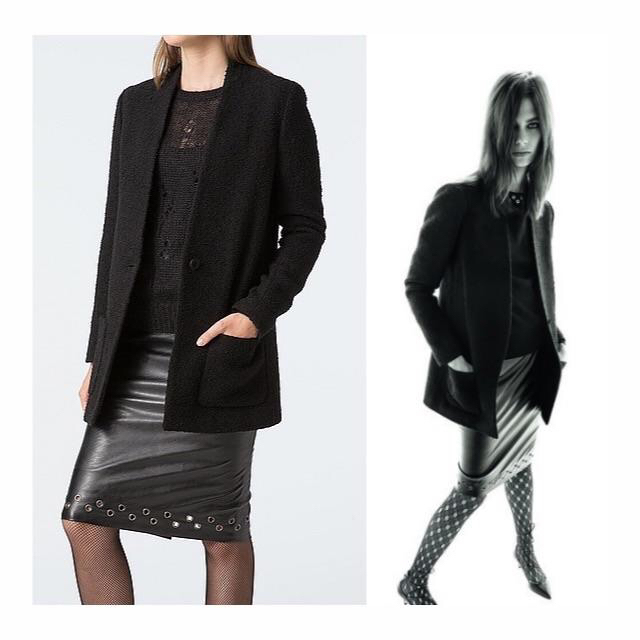 UNIQLO - UNIQLO×CARINE ROITFELD ノーカラー ソフトウール UNIQLO - UNIQLO×CARINE ROITFELD ノーカラー ソフトウール