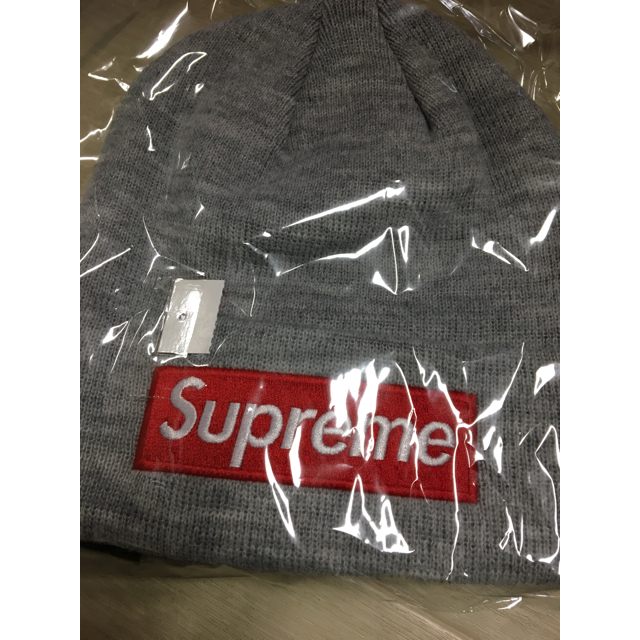 Supreme(シュプリーム)のsupreme New Era Box Logo Beanie グレー  メンズの帽子(ニット帽/ビーニー)の商品写真