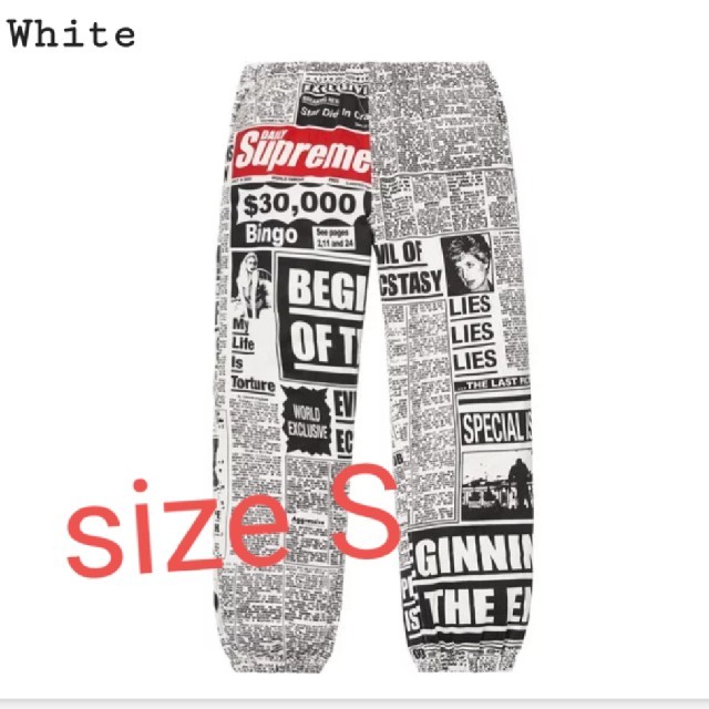 Supreme Newsprint Skate Pant