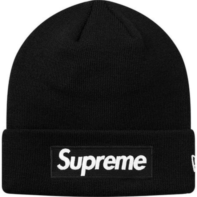 Supreme Box Logo Beanie Blackニット帽/ビーニー