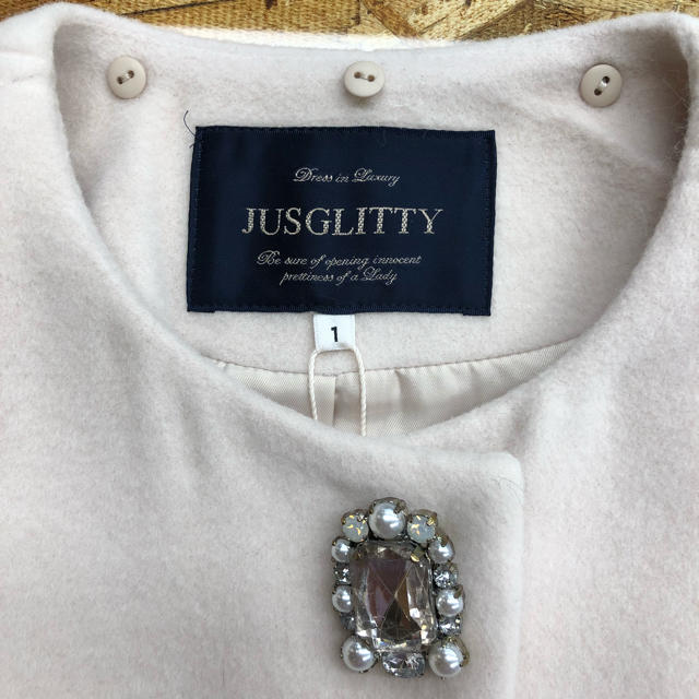 JUSGLITTY(ジャスグリッティー)のウールコート レディースのジャケット/アウター(ロングコート)の商品写真