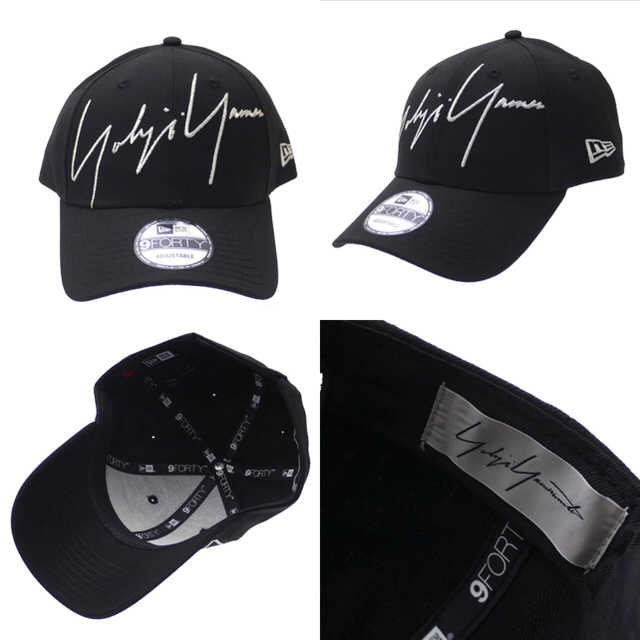 Yohji Yamamoto(ヨウジヤマモト)のYohji Yamamoto NEW ERA キャップ 黒 シルバー  乃木坂 メンズの帽子(キャップ)の商品写真