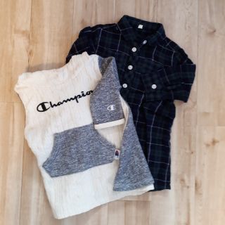 チャンピオン(Champion)のchinachiki様専用　Championワンピ&ブラックウォッチワンピ(ワンピース)