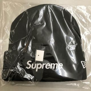 シュプリーム(Supreme)のsupreme box logo beanie new era BLACK (ニット帽/ビーニー)